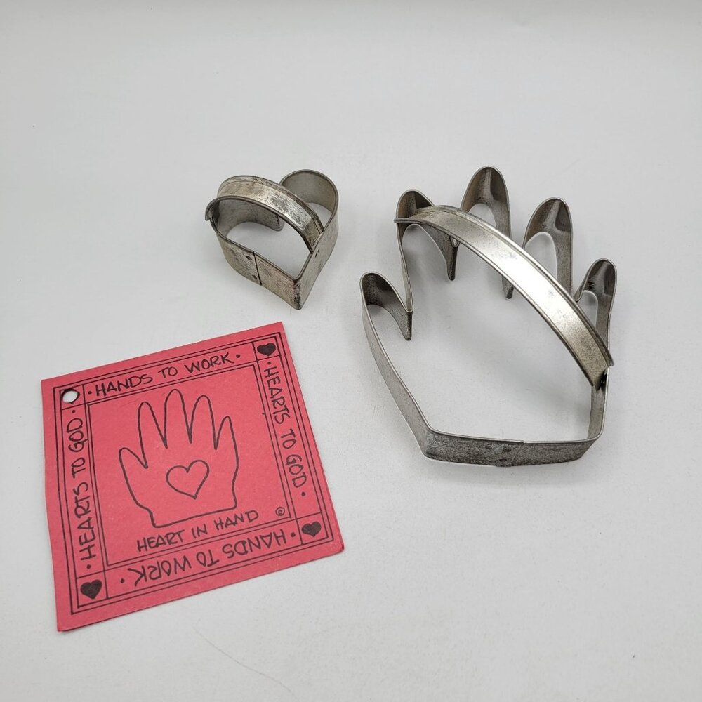 Hearts to God Hands to Work Aluminum Cookie Cutter Set and Cookie Recipe